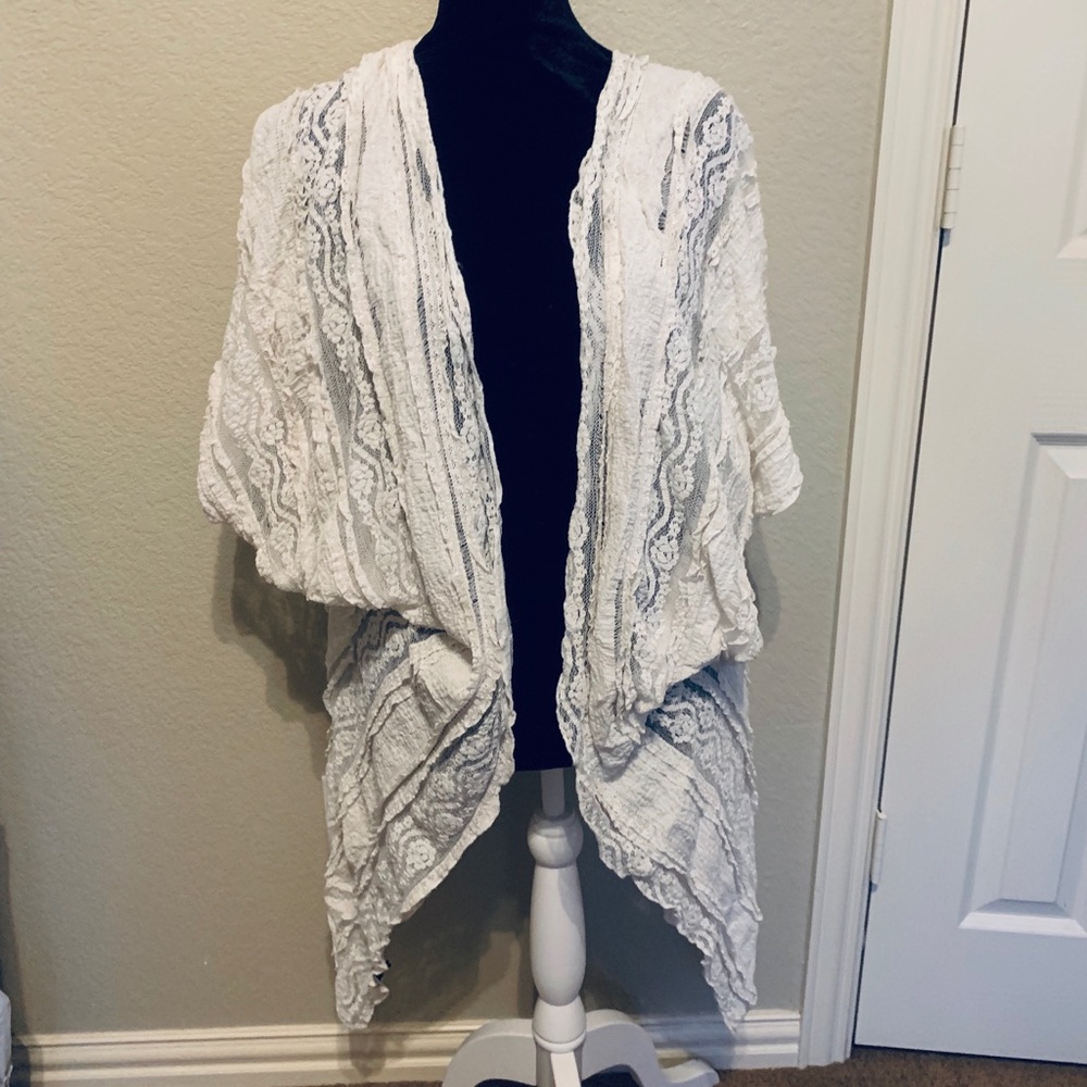 Southern stitch lace kimono cardigan 2XL 3XL
